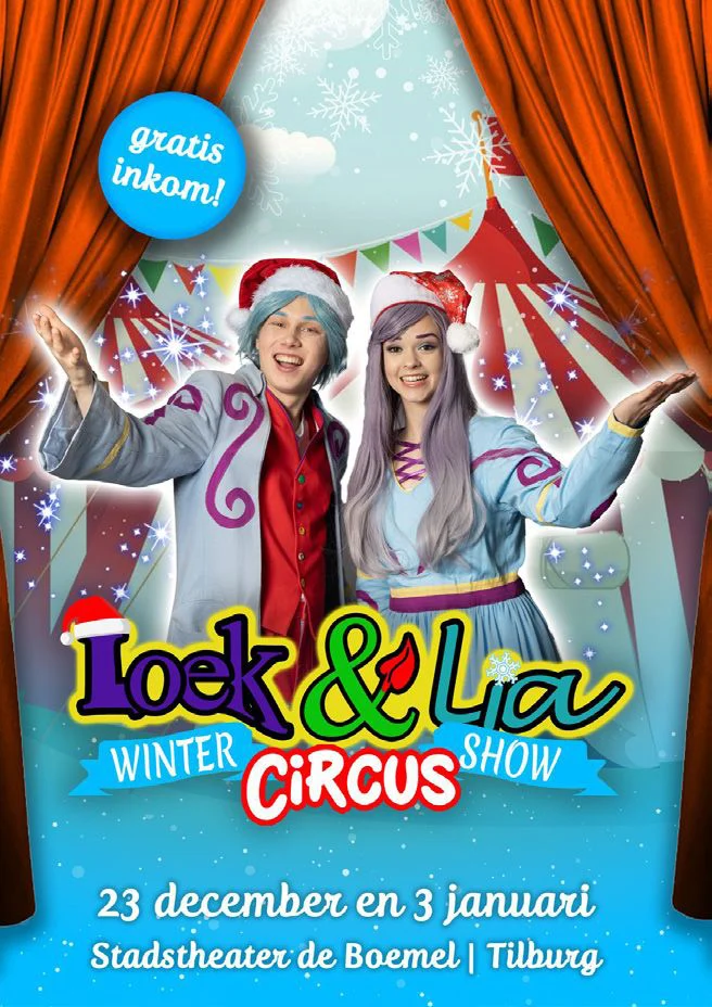 Poster voor de Lock & Lia Wintercircus Show