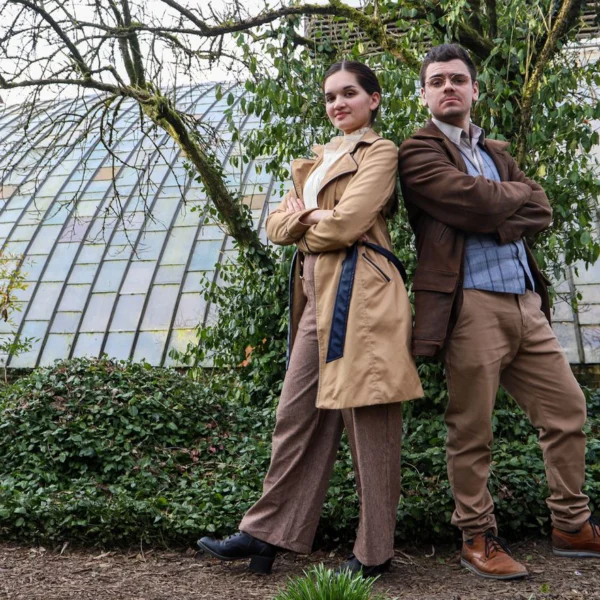 Victoria Kersenboom en Zeno van Zanten op locatie